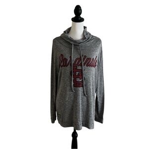 Major League Fitness, Gray Long Sleeve 2/ Cardinals Logo T-Shirt Size XL